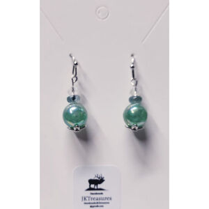 Grandidierite Gemstone Drop Earrings